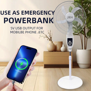 Popular Emergency Stand <b>Fan</b> Mobile Phone Charging Outdoor Household Adjustable Height Rechargeable Solar <b>Remote</b> LED Battery - Product Image 4
