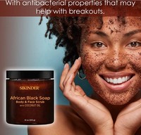Gommage Corps et Visage au Savon Noir Africain et Huile de Coco Herba Coffeel – Fournisseur d'Usine OEM