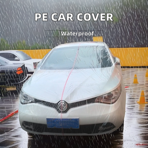 Customizable Disposable Transparent Plastic <strong>Car</strong> Coat Adjustable Waterproof Dustproof PE Film <strong>Car</strong> <strong>Cover</strong> - Product Image 2