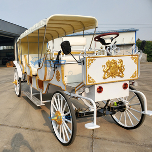 Carruaje Eléctrico Blanco de 3 Filas con Techo, Estilo Europeo, para Pasajeros Turísticos, con 4 Ruedas, Precio al por Mayor - Product Image 4