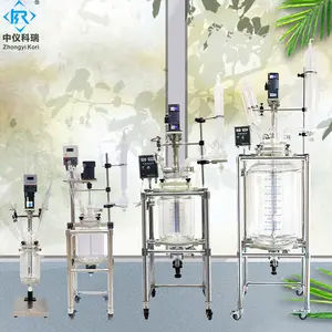 SF-50L Laboratory Crystallization Glass Reactor Distillation Kit with Jacketed Vessel with agitator