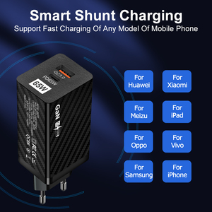 <span class=keywords><strong>2022</strong></span> Drop Shipping Personnalisation de marque privée Support OEM EU US Standard QC3.0 Charge rapide PD 65W GAN Adaptateur de chargeur mural - Product Image 2