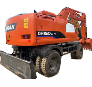 Excavatrice Doosan DH150W-7 d'occasion en bon état, excavatrice hydraulique sur roues Doosan DH150W-7 en vente - Product Image 1