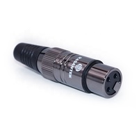 Connecteur audio XLR femelle plaqué or 2U de haute qualité à 3 broches et adaptateurs de connecteurs audio-vidéo