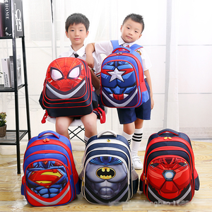 3D personaje de dibujos animados lindo estudiante de escuela primaria bolso de hombro músculo araña princesa patrón niño niña niños mochila - Product Image 2