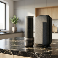 Cafetière électrique intelligente de bureau, boîtier en aluminium, fonctionnement silencieux, nettoyage facile, machine compacte pour le bureau, l'hôtel, l'extérieur