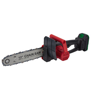 12 In Chain Saw Brushless Motor Rechargeable Battery Outdoor Logging Woodworking Tool - Product Image 1