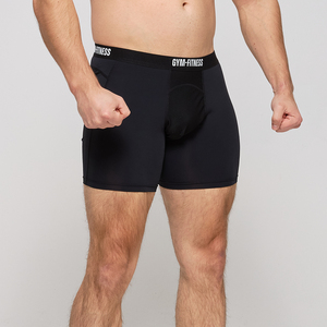 <strong>Men's</strong> Custom Nylon Spandex Breathable Boxer <strong>Briefs</strong> <strong>Men's</strong> Wholesale Gym Fitness Underwear Sports Quick Dry Boxer Shorts For <strong>Men</strong> - Product Image 2