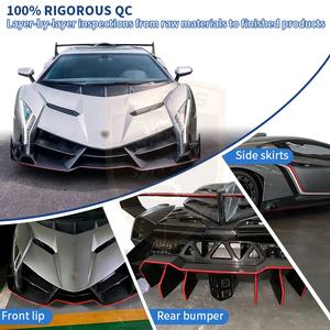 ชุดบอดี้กันชนรถคาร์บอนไฟเบอร์ครึ่งซีกสำหรับแลมโบกินีอเวนทาดอร์ <span class=keywords><strong>LP700</strong></span>อัปเกรดตัวถังรถยนต์แบบกว้างมีฝากระโปรงหน้าไฟหน้า - Product Image 3