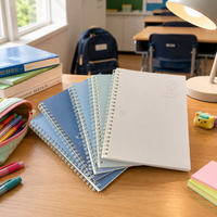 Carnet à spirale rigide B5 en gros, fournitures scolaires, logo personnalisé, pour étudiants, directement de l'usine, couverture en papier, vente en gros, OEM, ODM