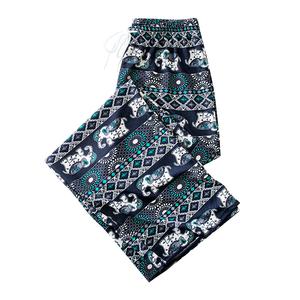 Pantaloni da Yoga Boho Thai Beach pantaloni Hippy donna Harem stile verde vita media Casual Palazzo abiti traspiranti - Product Image 1