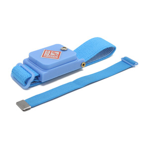 Pulsera Antiestática de PVC Azul, Talla L, para Seguridad Eléctrica - Product Image 1