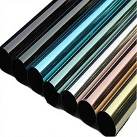 Film teinté gris argenté pour fenêtres, contrôle de la chaleur, pour la maison, matériau PET premium anti-explosion, film de fenêtre réfléchissant anti-UV bloquant le soleil