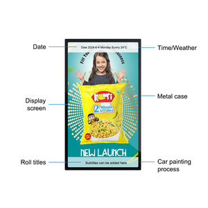 Quảng cáo thương mại Máy nghe nhạc 43 49 55 inch LCD màn hình kỹ thuật số trong nhà phòng kỹ thuật số biển treo tường 4K màn hình quảng cáo hiển thị - Product Image 4