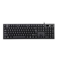 Clavier USB 2.0 filaire à membrane ergonomique, fin, étanche, Plug & Play, noir, nouveau design exclusif pour PC, personnalisé en usine OEM