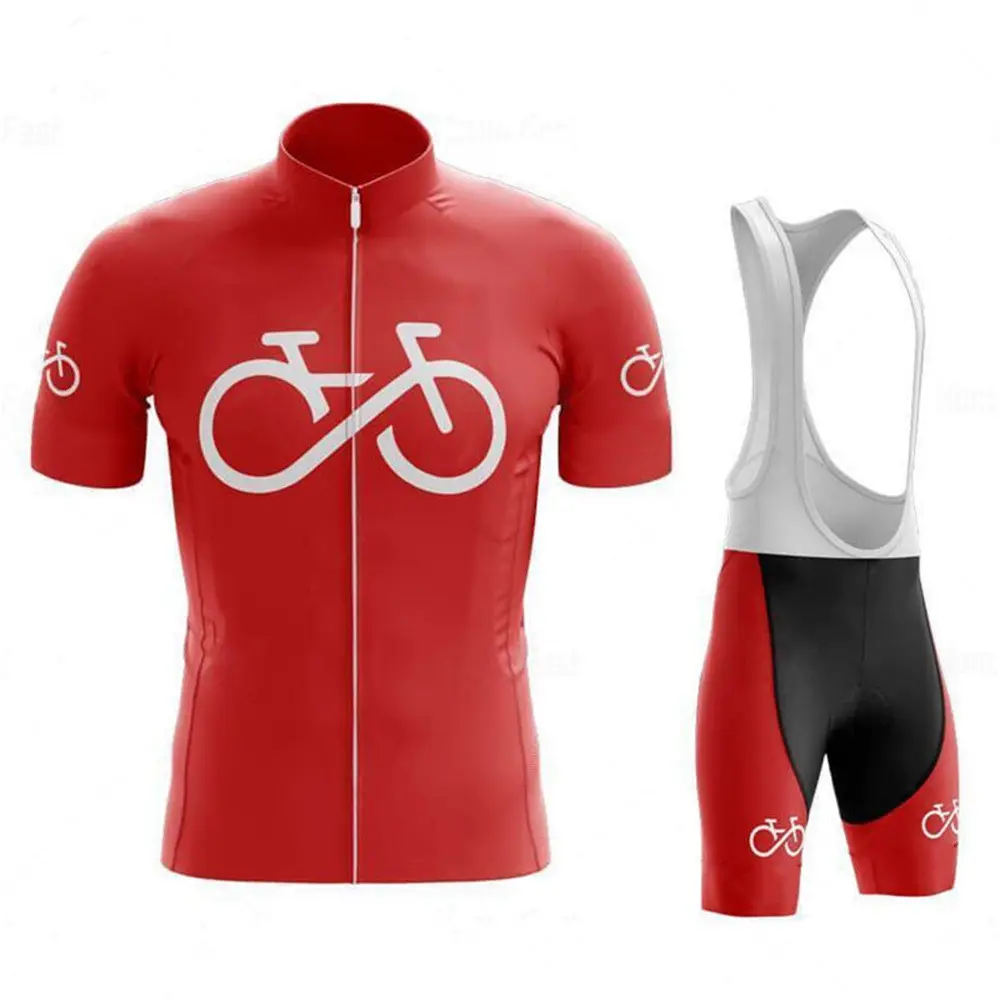 Cycling clothing set summer short sleeve men's top bike mountain road bike clothes