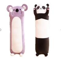 Peluche en forme de chat et de panda en gros, style populaire, coussin décoratif avec rembourrage en coton PP