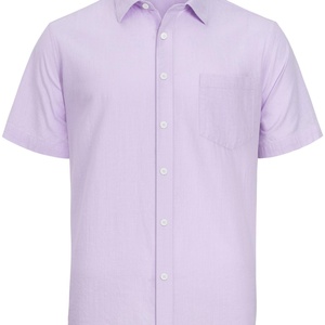 Chemises d'été légères à boutons pour hommes, en coton respirant, avec logo personnalisé, idéales pour la plage et les voyages - Product Image 1