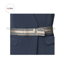 Uniforme de stewardesse de compagnie aérienne chinoise ODM, jupe de bureau pour femmes, costume de stewardesse
