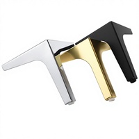 Moderne 8cm Dreieckige Y-förmige Metallmöbelbeine, Verstellbare Beine für Sofa, Bett, Badezimmer, Krankenhausschränke, Zuhause, Büro, Hotel, Eisengestell