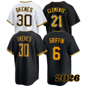 Camiseta de Béisbol Cosida para Hombre, Diseño Konnor Griffin, Roberto Clemente, Paul Skenes, Bryan Reynolds, Oneil Cruz, Tallas S-3XL - Product Image 1