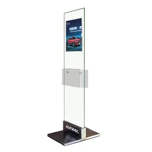 auto 4 s shops Parameter CARDS stand black iron industrial document holder Outdoor/indoor Acrylic Car Showroom Stands