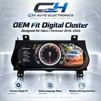 Untuk Toyota Hilux 2016-2024 LCD Cluster Instrumen Dashboard Speedometer 12,3 Inci Upgrade Plug and Play Pengganti