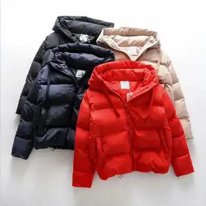 Chaqueta acolchada de algodón con capucha para mujer, Parkas cálidas, abrigo de talla grande, gruesa, informal, acolchada, para invierno, 2021