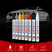 Marqueur permanent imperméable en gros pour tableau blanc, largeur d'écriture 3 mm, 8 couleurs