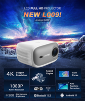 Le plus récent projecteur hy700 L009AQ réel Full HD Dlp Android Smart WIFI 3D mise au point automatique 4K 1080p batterie Home Cinema Beamer