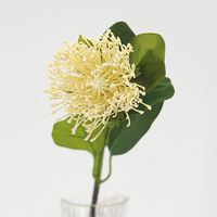 Bouquet de fleurs artificielles Protea King Lily à toucher réel, fait main, pour la décoration de la maison, les fêtes de remise de diplôme et Noël