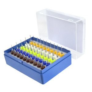 50 Piece Pcb Drill Bit Set 0.5-0.9mm Carbide Metric Short Length For Nonferrous Metals Aluminum Drilling - Product Image 1