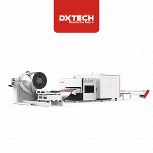 Machine de découpe laser de métaux à alimentation par bobine DXTECH QC avec déroulage et nivellement, prix de vente - Product Image 1