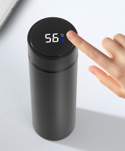 Custom Printed Logo Handheld Stainless Steel Insulated <b>Hot</b>-water Bottle Eco-friendly Led Lid Sports For Innovative Giveaways - Product Image 3