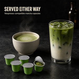 Cápsulas de Matcha Premium Compatibles con Máquinas Nespresso, Dosis Individual, Servicio de Etiqueta Privada, Precio al por Mayor, Suministro - Product Image 1