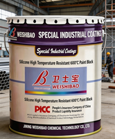Peinture industrielle résistante à la chaleur de qualité supérieure 600C, revêtement acrylique haute température, couleur personnalisée, 20 kg, Weishibao