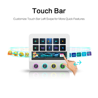 Controlador de Transmisión MiraBox N4 Pro con 10 Teclas LCD Personalizables, Barra Táctil, 4 Perillas RGB, Panel de Macros para Streaming y Juegos de PC