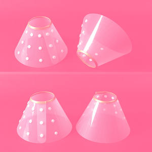 Kerah Pelindung Hewan Peliharaan Elizabeth, Desain Jepret Plastik Lembut, Kerah Pelindung untuk Anak Anjing dan Anak Kucing - Product Image 1