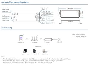 Controlador LED WiFi Skydance WM5 12V 24V 180W/360W Matter RGB+CCT de 5 Canales con Control por Voz <span class=keywords><strong>Apple</strong></span> <span class=keywords><strong>HomePod</strong></span> - Product Image 3