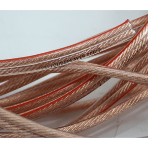 OFC Cobre desnudo Calibre 14 AWG <span class=keywords><strong>Cable</strong></span> paralelo transparente de gran tamaño <span class=keywords><strong>Cable</strong></span> de <span class=keywords><strong>altavoz</strong></span> doble transparente plano - Product Image 4