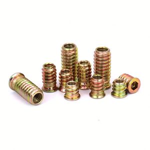 Écrou de raccordement pour tige DIN6334 en acier inoxydable, connecteur à goujon long carré, hexagonal, rond, M8 - Product Image 1