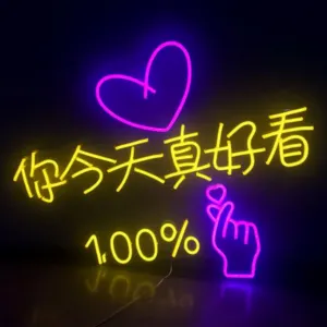 Boom LED Neon Light Sign Angel's Wing Design for Wedding Celebration