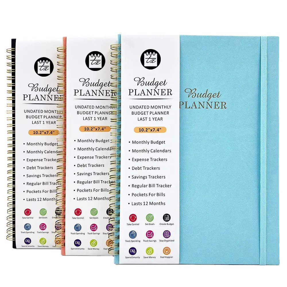 Uptodate Kopen A5 Spiraalvormige Dagboek Notebook Money Organizer Excost Tracker Notitieblok Geld Besparing Budget Planner Boeken