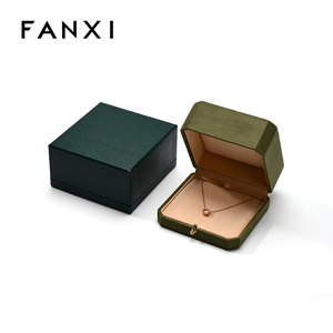 FANXI - Empaque de Joyería de Cuero y Terciopelo Personalizado de Alta Calidad para Collares, Caja de Joyería con Logotipo Impreso - Product Image 5