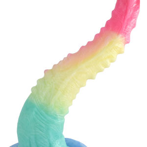 Günstige und gute Qualität Fantasy Silikon Sexspielzeug Ganzkörper Soft Real Touch Anal Penis Dildo für Frau Vaginal G-Punkt Saugen - Product Image 3