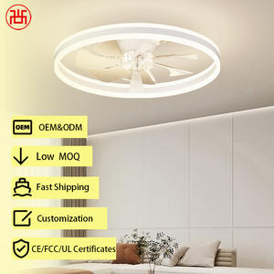Ventilateur de plafond intelligent moderne avec lumière, 7 pales, température de couleur réglable sur 3 niveaux, moteur DC silencieux et efficace, 6 vitesses, commande par application/télécommande - Product Image 1
