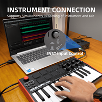 Kit Tout-en-Un Professionnel Fifine de Haute Qualité pour Studio d'Enregistrement Avec Micro Dynamique, Interface Audio et Alimentation Fantôme 48V pour Podcast
