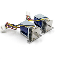 Serrure électromagnétique cylindrique à solénoïde DC 12V 2A, force 200g, course de 3,5 mm, modèle Youge 2724012, bobine en cuivre pur