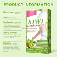 Kiwi Slim Fit Juice Detox Reiniging Hoge-Vezel Fruit Enzym Poeder Probiotica Ondersteuning Gewichtsbeheersing Volwassenen OEM ODM Privé