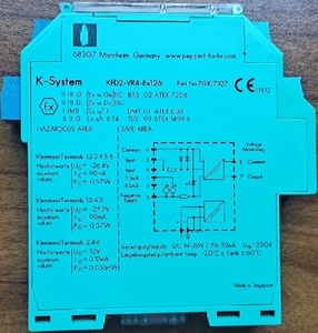P+F KFD2-VR4-Ex1.26 เครื่องขยายสัญญาณแรงดันไฟฟ้า ของแท้ใหม่ 100% KFD2-VR4-EX1.26 P+F KFD2-VR4-Ex1.26 เครื่องขยายสัญญาณแรงดันไฟฟ้า ของแท้ใหม่ 100% - Product Image 1